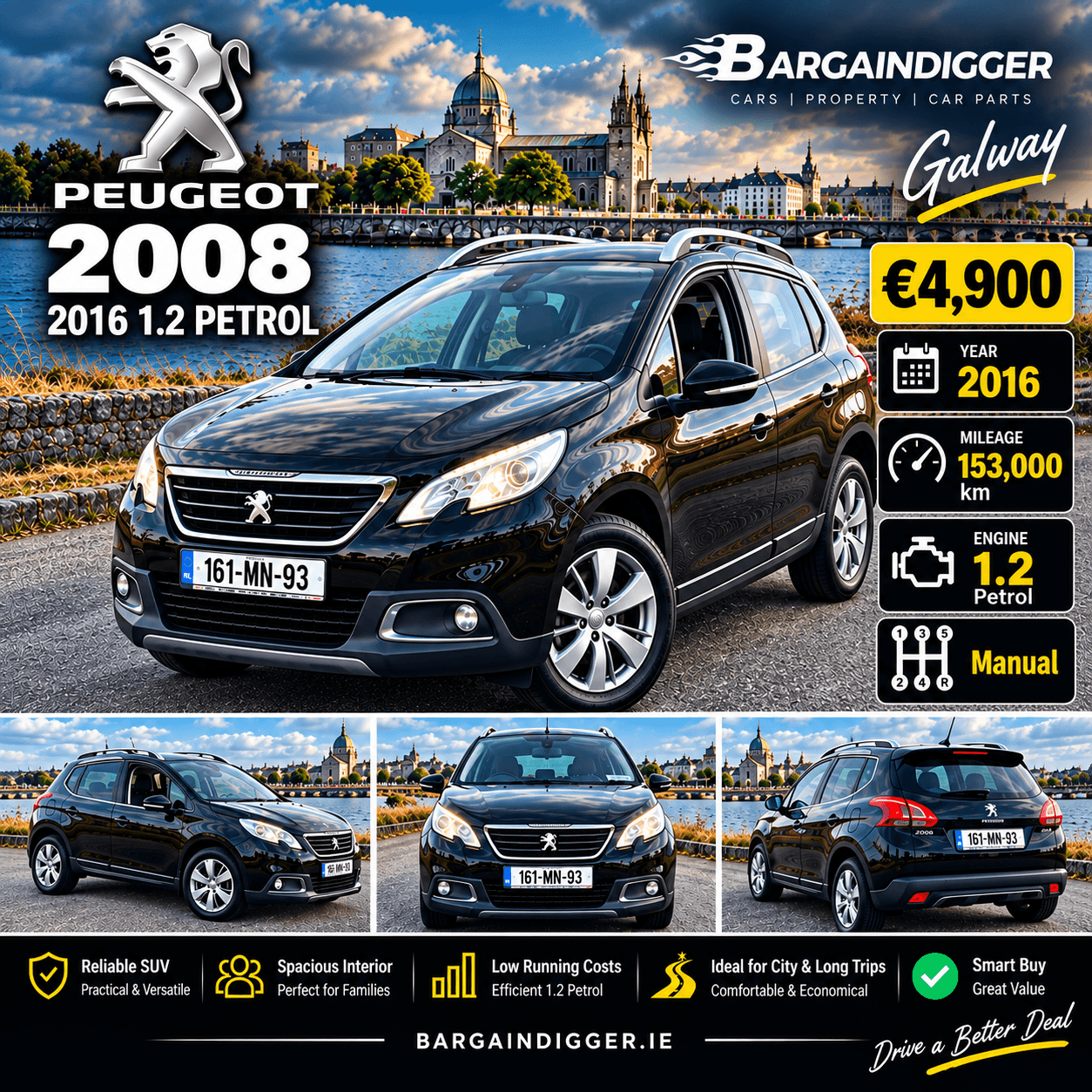 ๐ Peugeot โ 2016 ๐ฐ โฌ4,900 ๐ Galway - exterior view